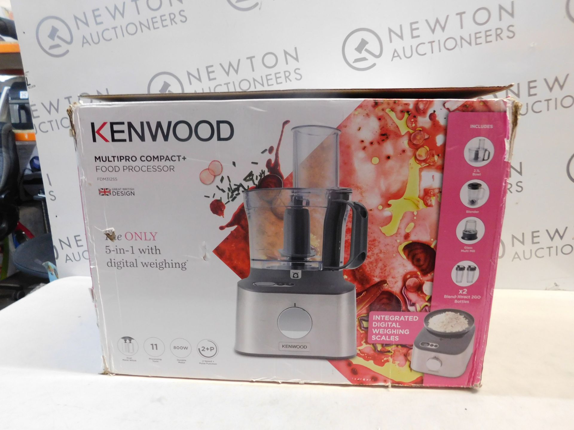 1 BOXED KENWOOD FDM312SS MULTIPRO COMPACT+ FOOD PROCESSOR Â£179 (GOOD CONDTION WORKING MISSING FEW