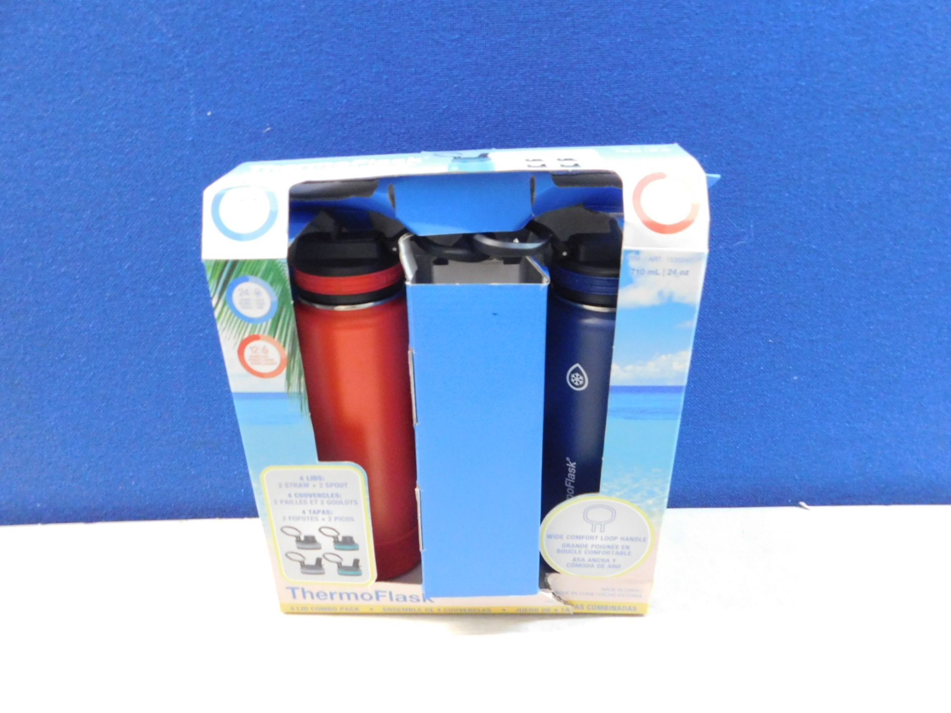 1 BOXED SET OF 2 THERMOFLASK KIDS INSULATED STAINLESS STEEL WATER BOTTLES RRP Â£29.99