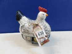 1 CHICKEN EGG STORE WITH A SELECTION OF FRUIT PRESERVES RRP Â£49.99
