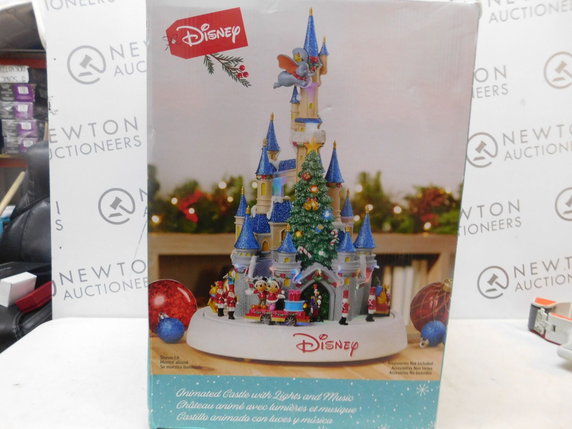 1 BOXED DISNEY 17.5 INCHES (44.5CM) ANIMATED CHRISTMAS PARADE TABLE TOP ORNAMENT WITH LED LIGHTS &