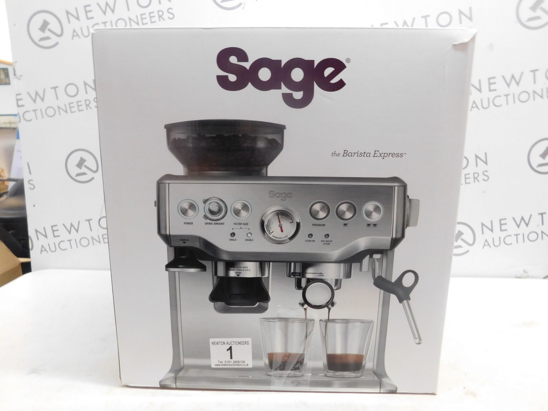 1 BOXED SAGE BARISTA EXPRESS BES875UK BEAN TO CUP COFFEE MACHINE RRP Â£599