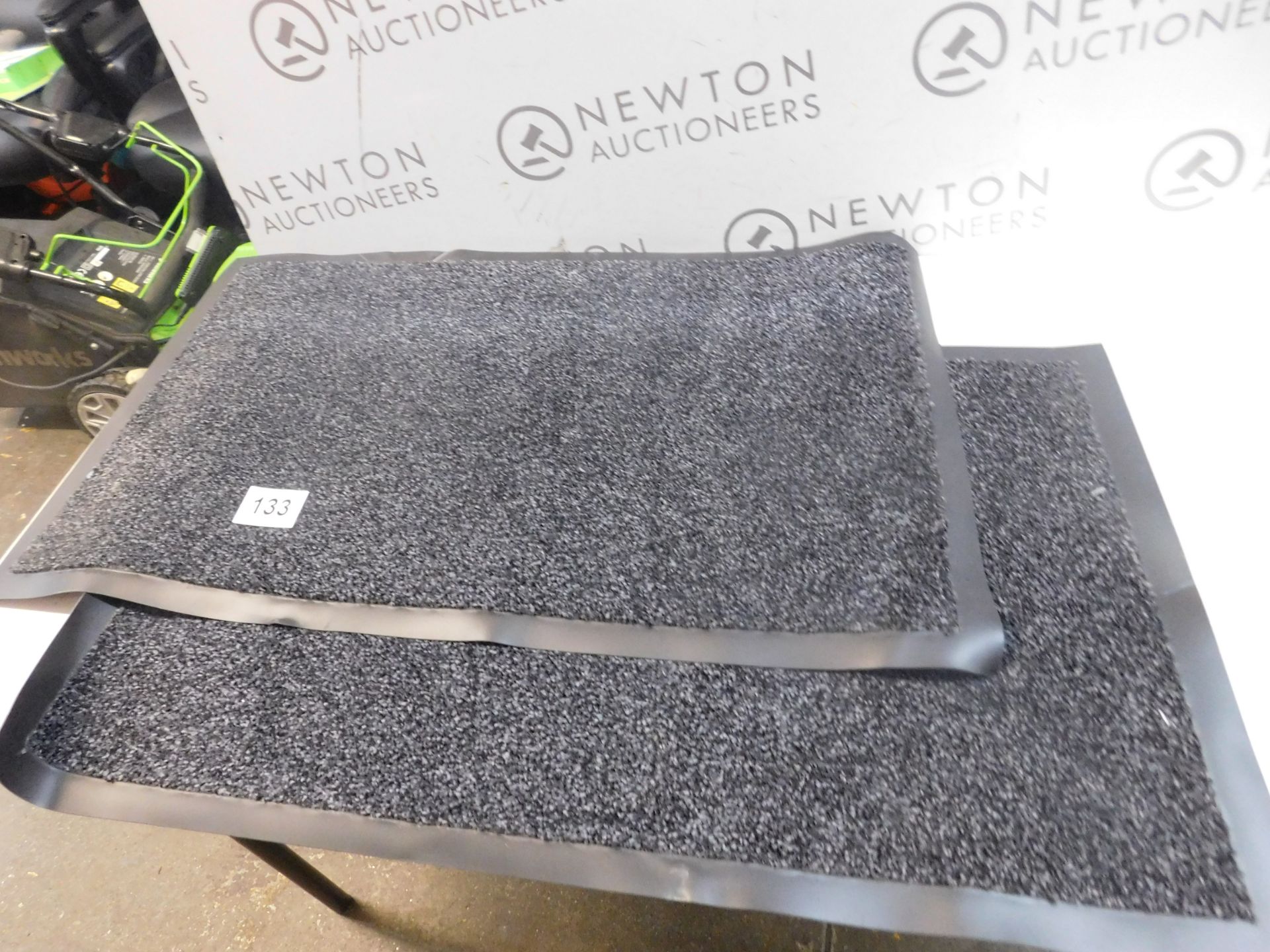 2 RUBBERISED ENTRANCE MATS RRP Â£19.99