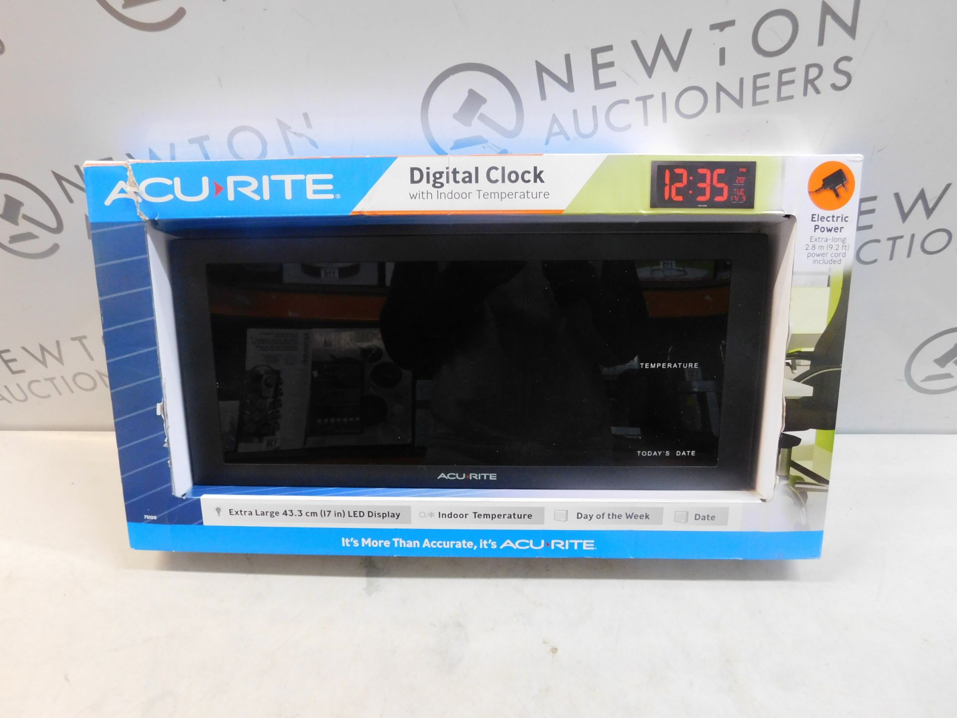 1 BOXED ACURITE DIGITAL CLOCK WITH INDOOR TEMPERATURE RRP Â£64.99