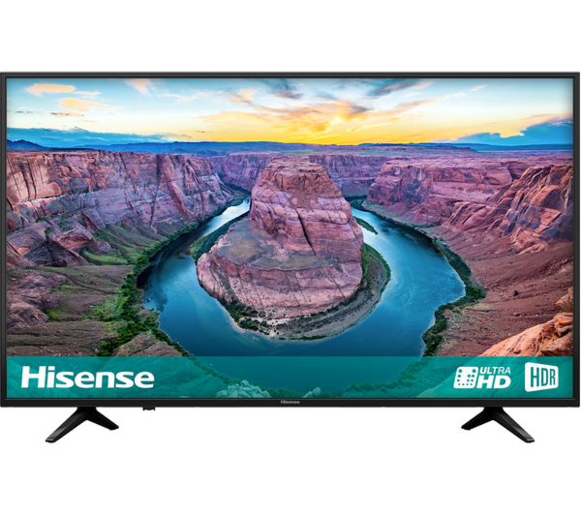 1 HISENSE H58AE6100UK 58" 4K ULTRA HD HDR SMART TV WITH REMOTE RRP Â£699 (POWERS ON BUT NOTHING ON