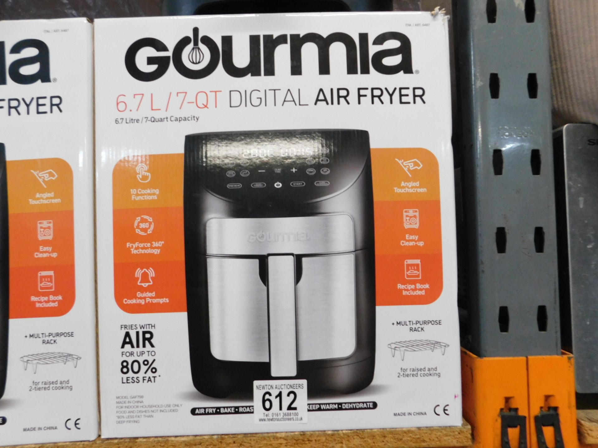 1 BOXED GOURMIA 6.7L DIGITAL AIR FRYER RRP Â£89.99