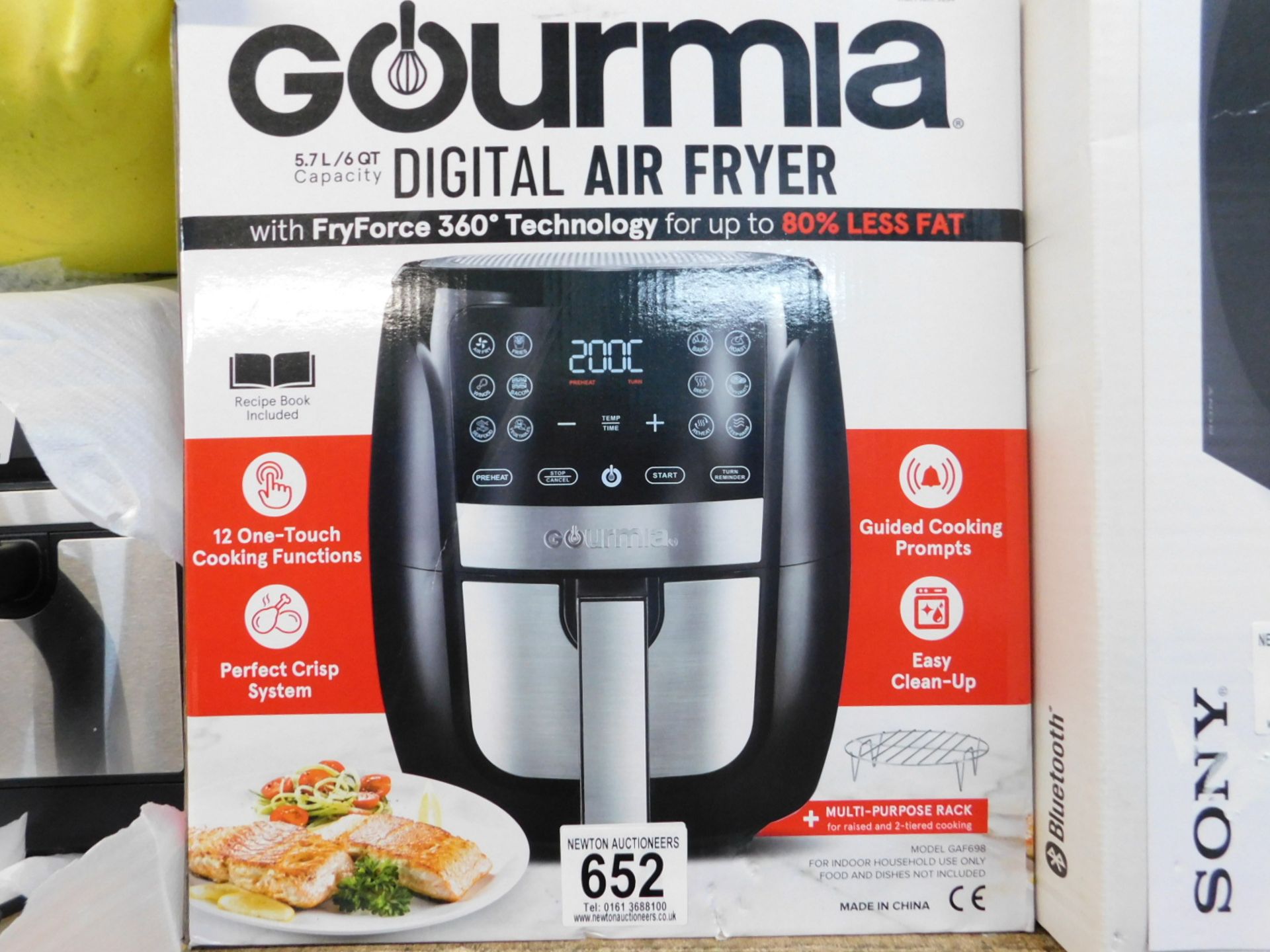 1 BOXED GOURMIA 5.7L DIGITAL AIR FRYER RRP Â£89.99