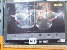 1 BOXED 9 PIECE INDUCTION COOKING SET RRP Â£249 (LIKE NEW)