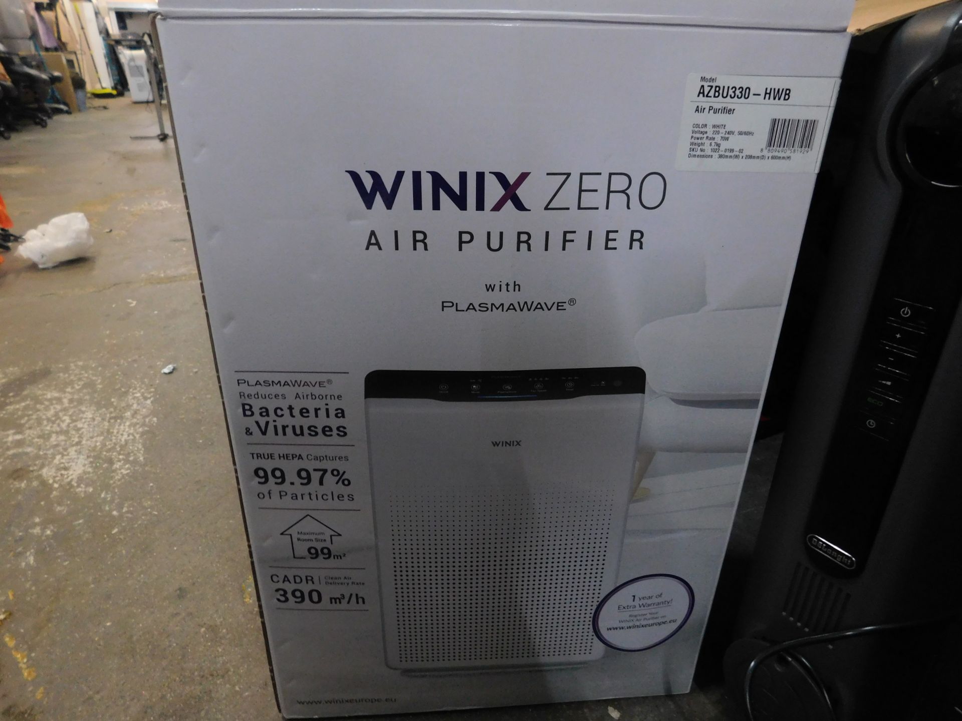 1 BOXED WINIX ZERO AIR PURIFIER WITH 4 STAGE FILTRATION RRP Â£259