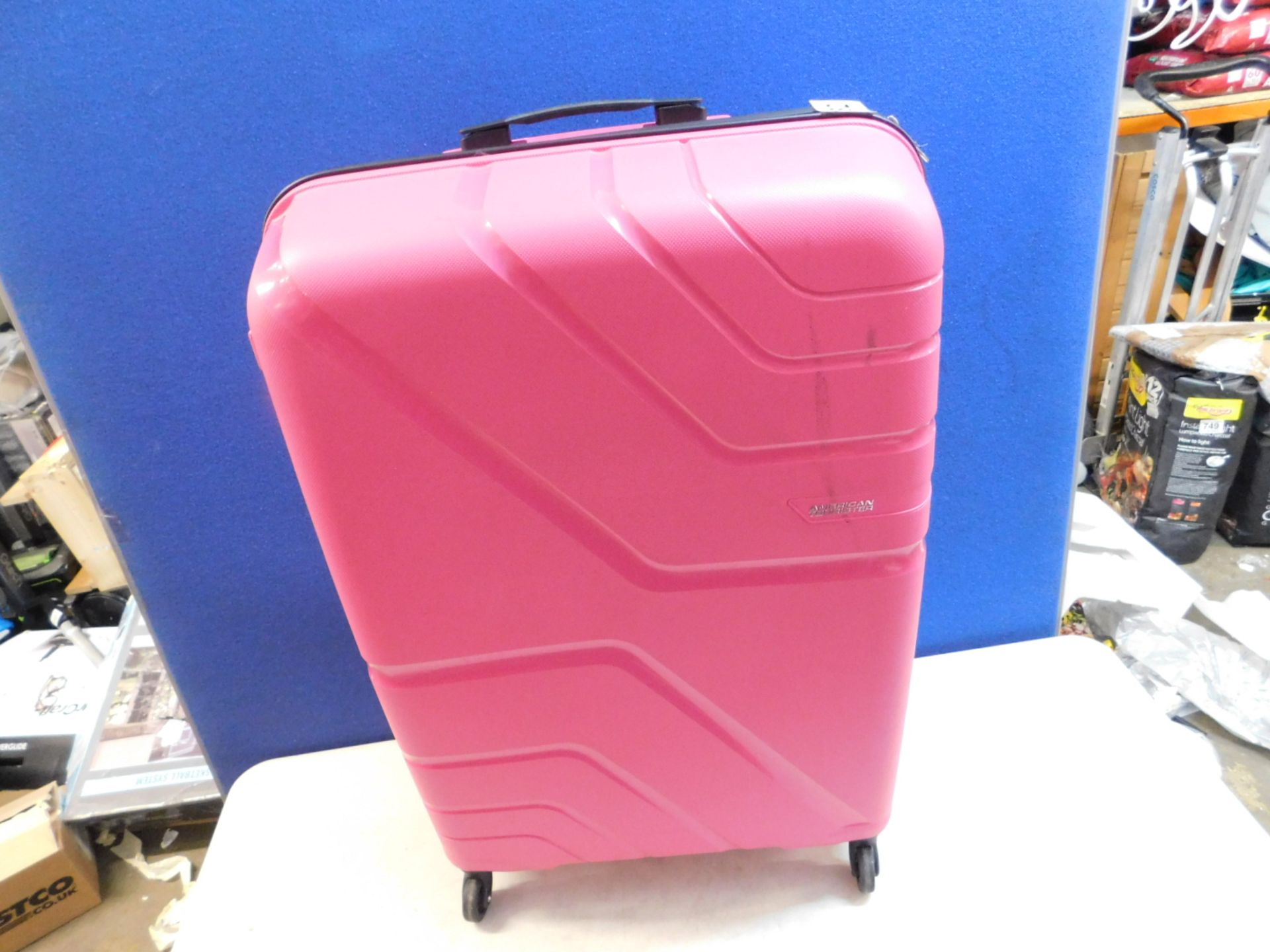 1 AMERICAN TOURISTER LIGHT PINK HARDSIDE PROTECTION LARGE LUGGAGE RRP Â£99