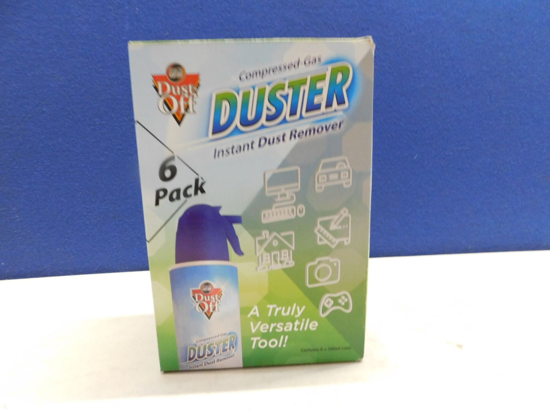 1 BOXED SET OF DUST OFF DUSTER SPRAY CANS RRP Â£39