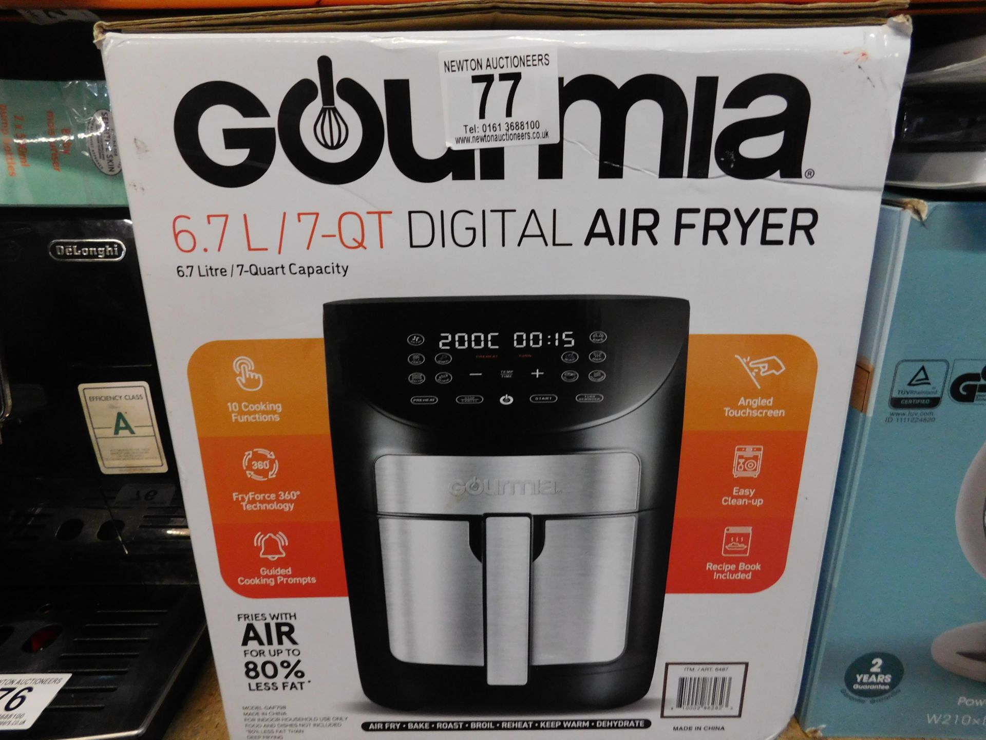 1 BOXED GOURMIA 6.7L DIGITAL AIR FRYER RRP £89.99