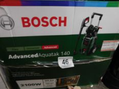 1 BOXED BOSCH ADVANCED AQUATAK 140 HIGH-PRESSURE WASHER 240V RRP Â£199