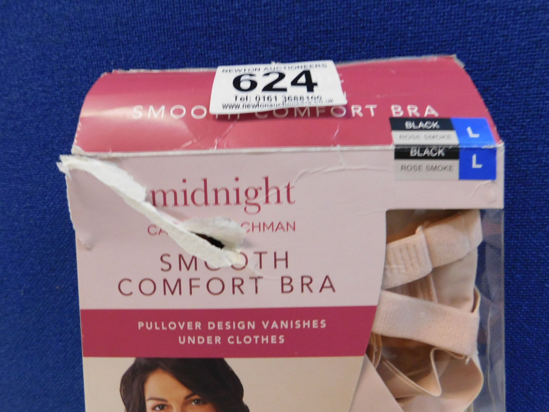 1 BOXED MIDNIGHT CAROLE HOCHMAN SMOOTH COMFORT BRA SIZE LARGE RRP Â£29.99