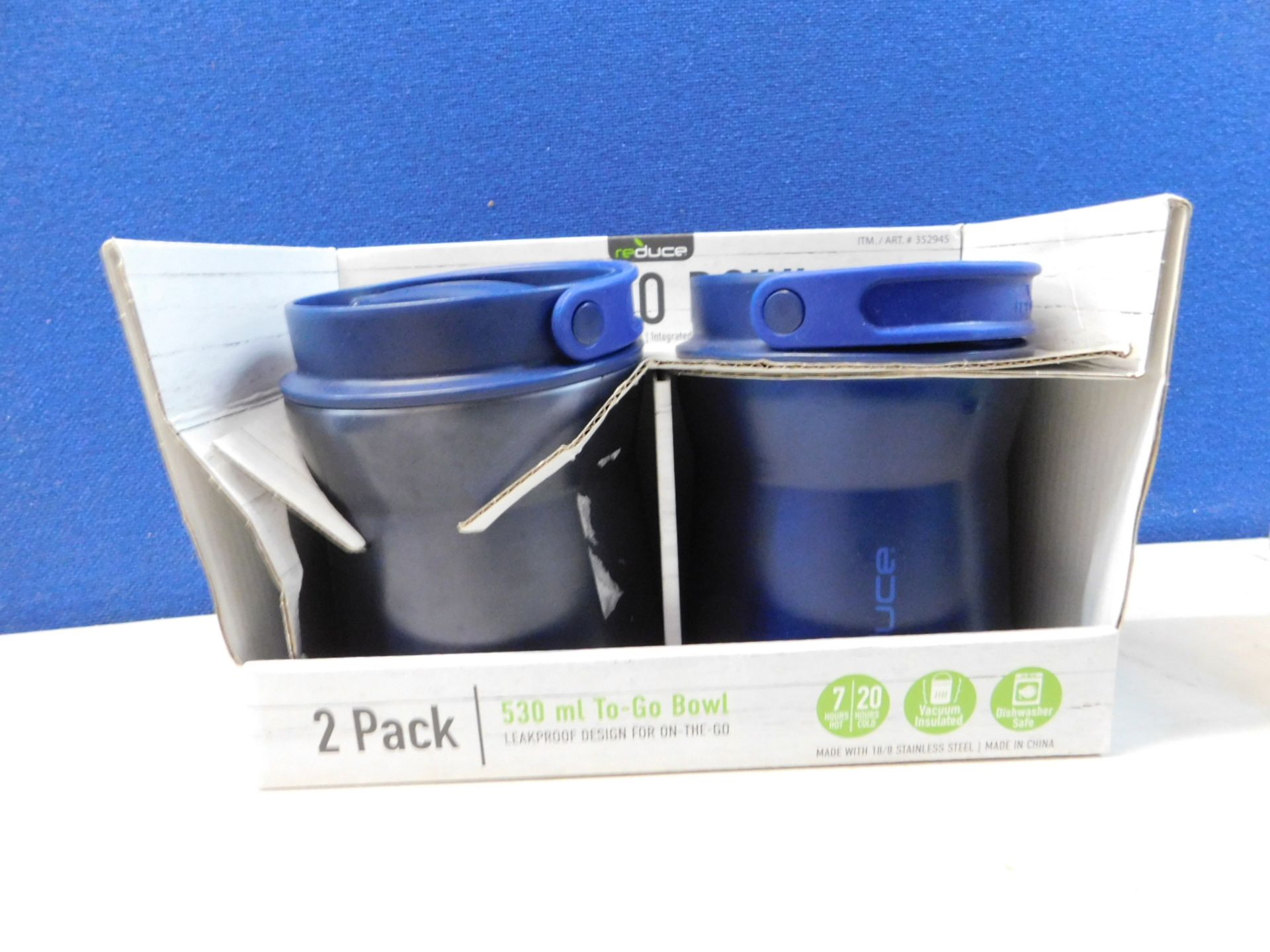 1 BOXED REDUCE INSULATED TO-GO FOOD BOWLS RRP Â£24.99