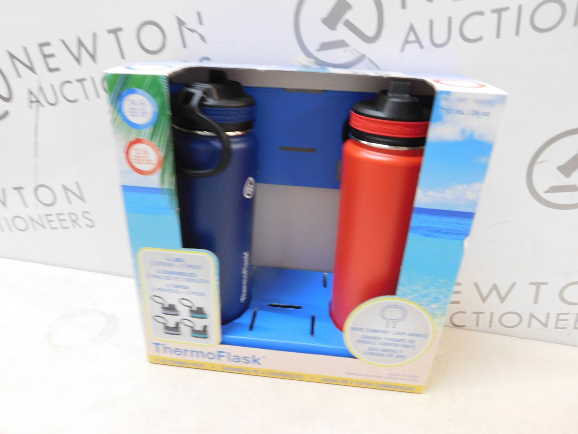 1 BOXED SET OF 2 THERMOFLASK INSULATED STAINLESS STEEL WATER BOTTLES RRP Â£39.99