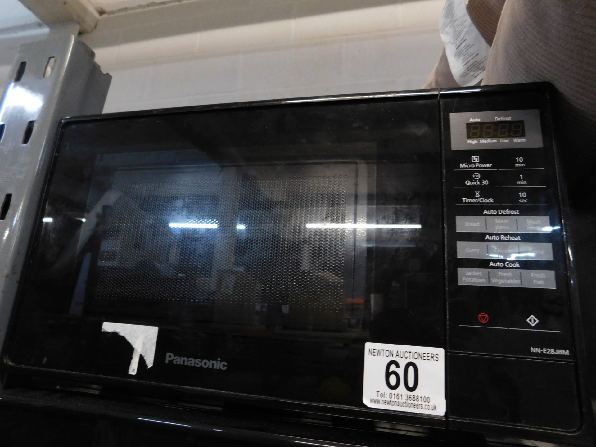 1 PANASONIC NN-E28JBM 800W 20L BLACK MICROWAVE OVEN RRP Â£89.99