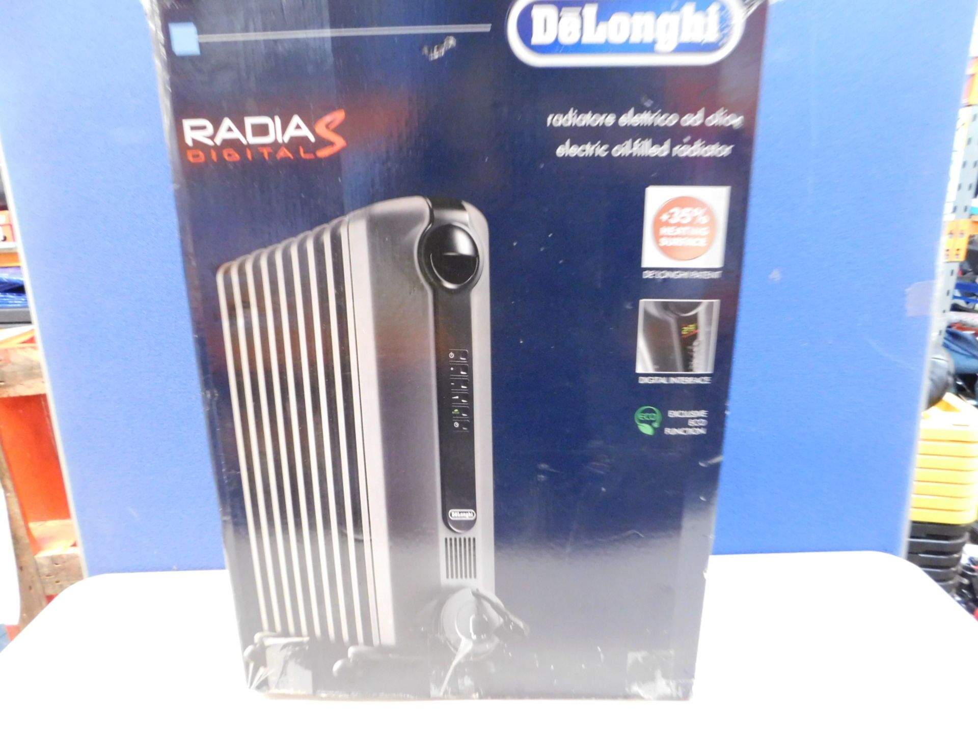 1 DELONGHI RADIA S OIL FILLED 1.5KW RADIATOR GREY RRP Â£129