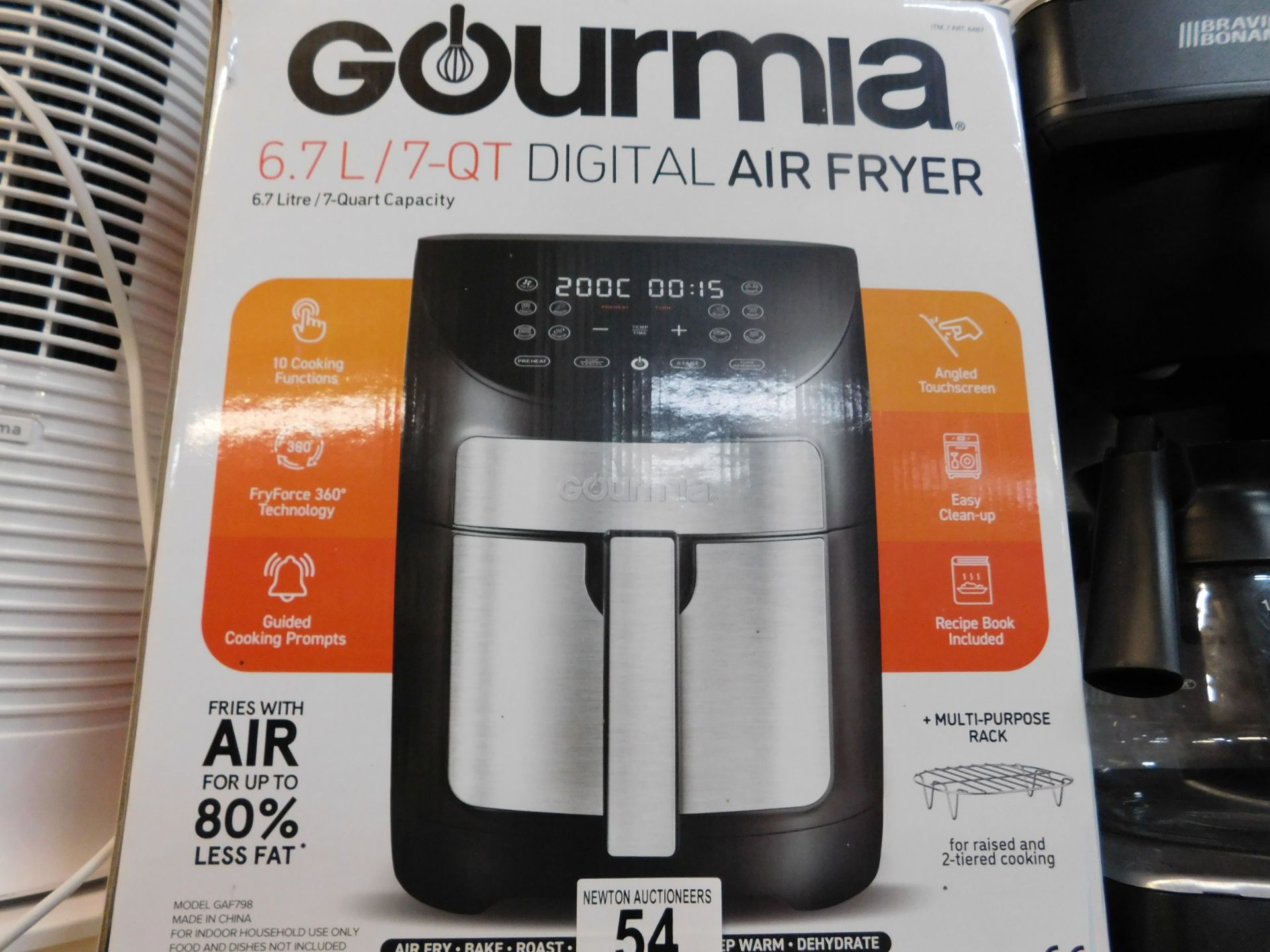 1 BOXED GOURMIA 6.7L DIGITAL AIR FRYER RRP Â£89.99