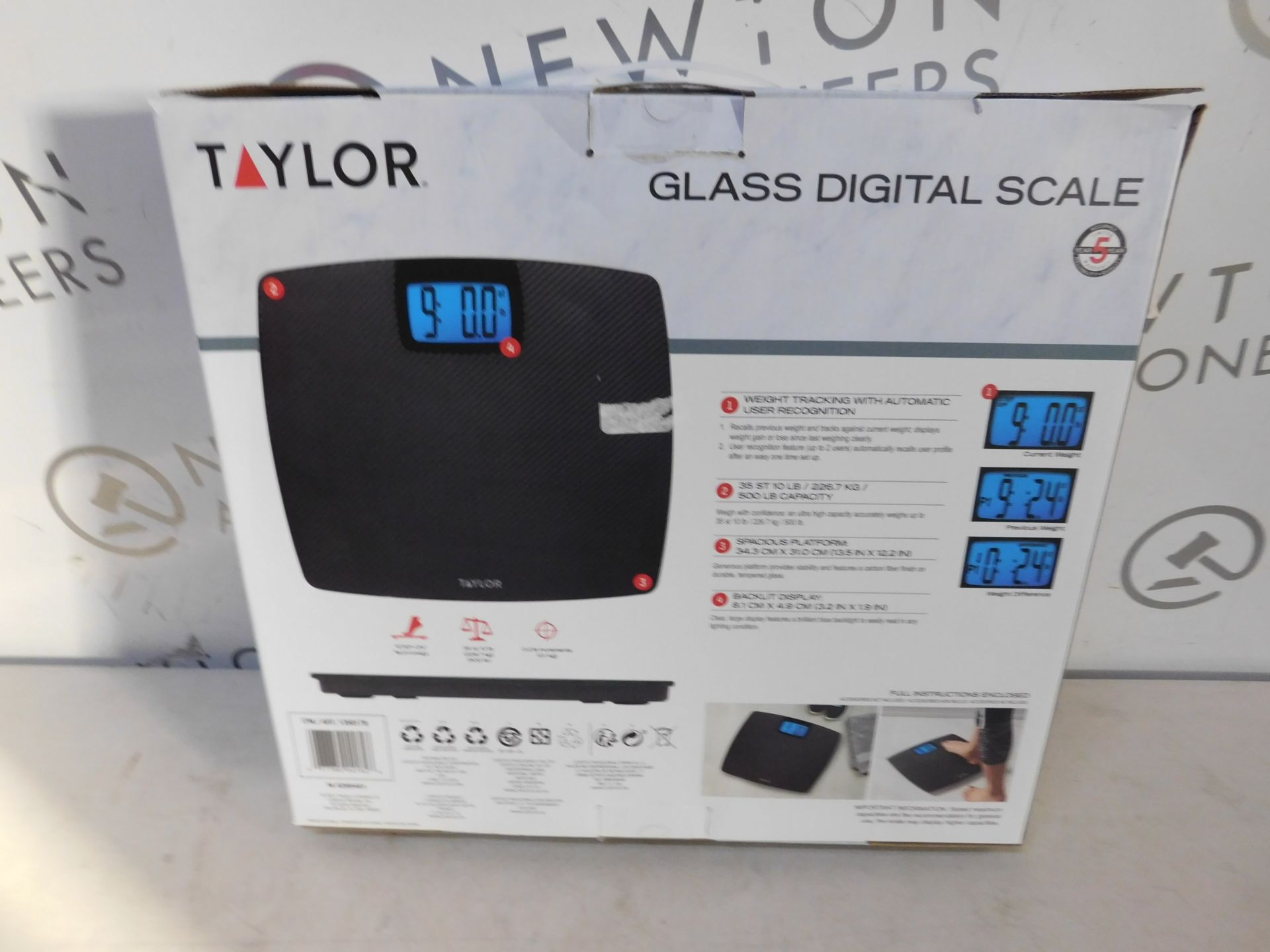 1 BOXED TAYLOR DIGITAL SCALE RRP Â£29.99