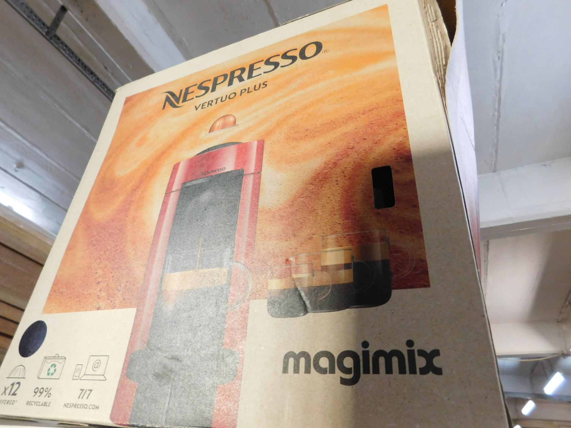 1 BOXED NESPRESSO VERTUO PLUS 11399 COFFEE MACHINE BY MAGIMIX RRP Ã‚Â£129