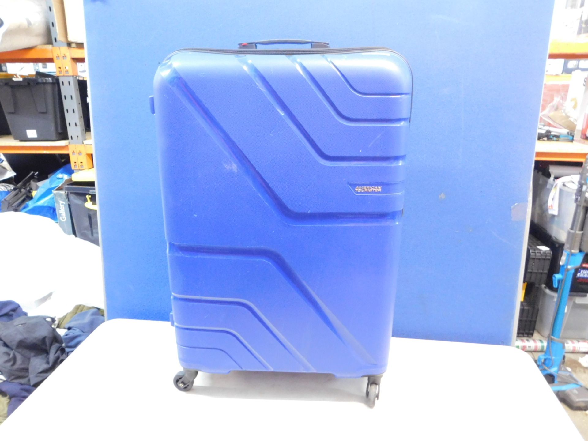 1 AMERICAN TOURISTER HARDSIDE BLUE PROTECTION LARGE LUGGAGE CASE RRP Â£129.99