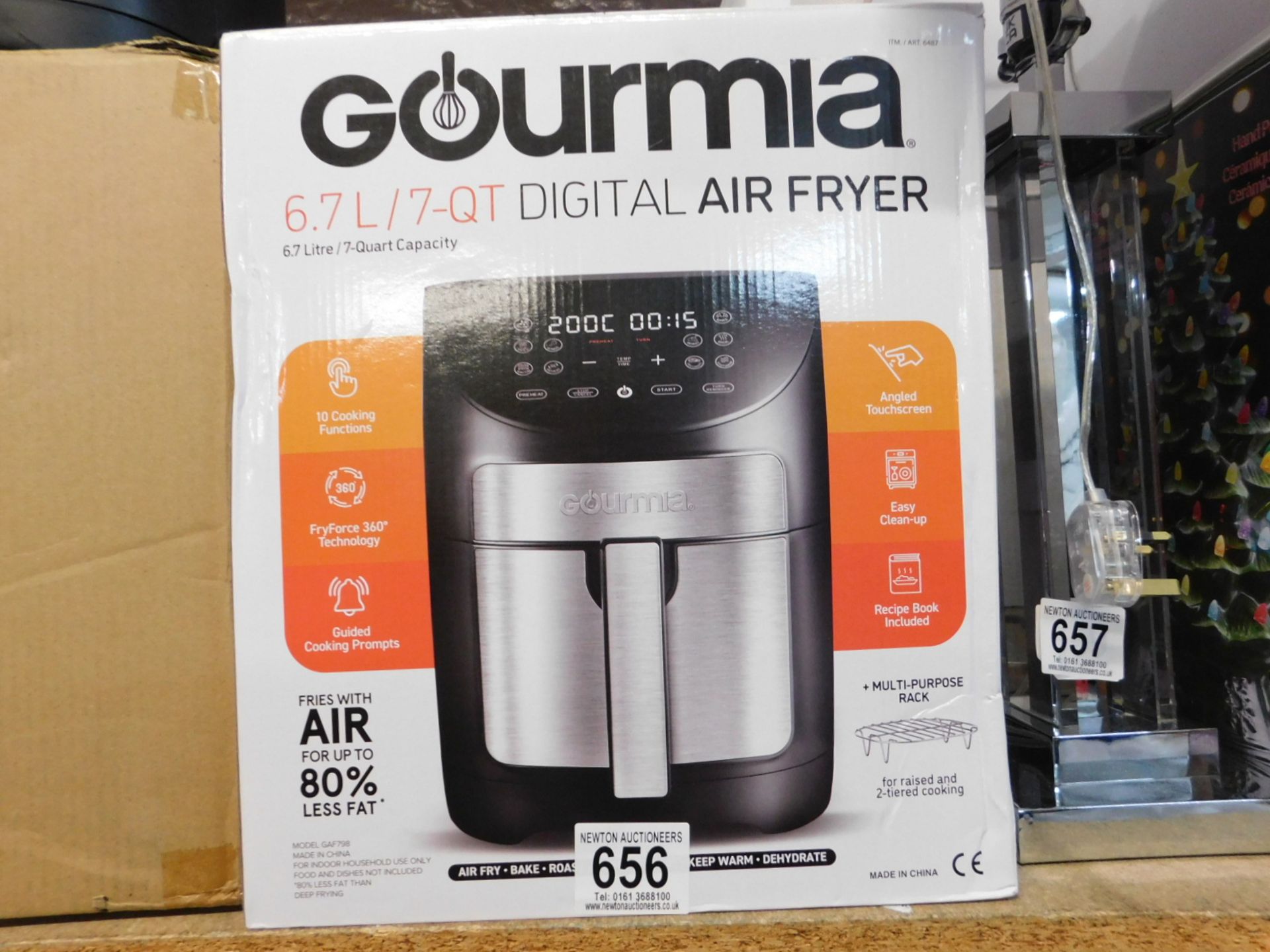 1 BOXED GOURMIA 6.7L DIGITAL AIR FRYER RRP Â£89.99