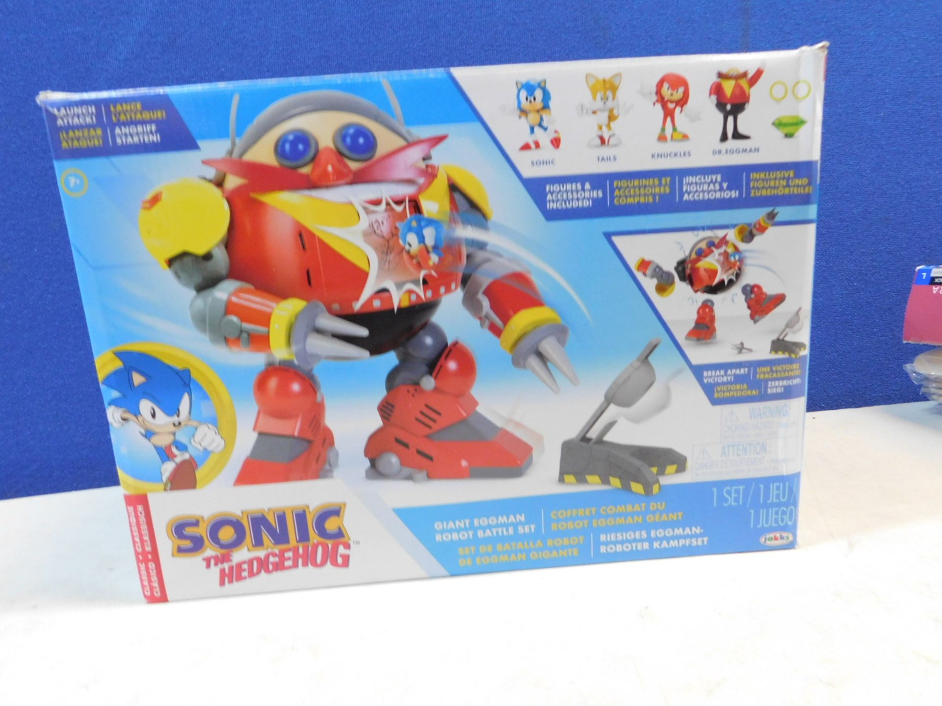 1 BOXED SONIC THE HEDGEHOG GIANT EGGMAN ROBOT BATTLESET RRP Â£49.99