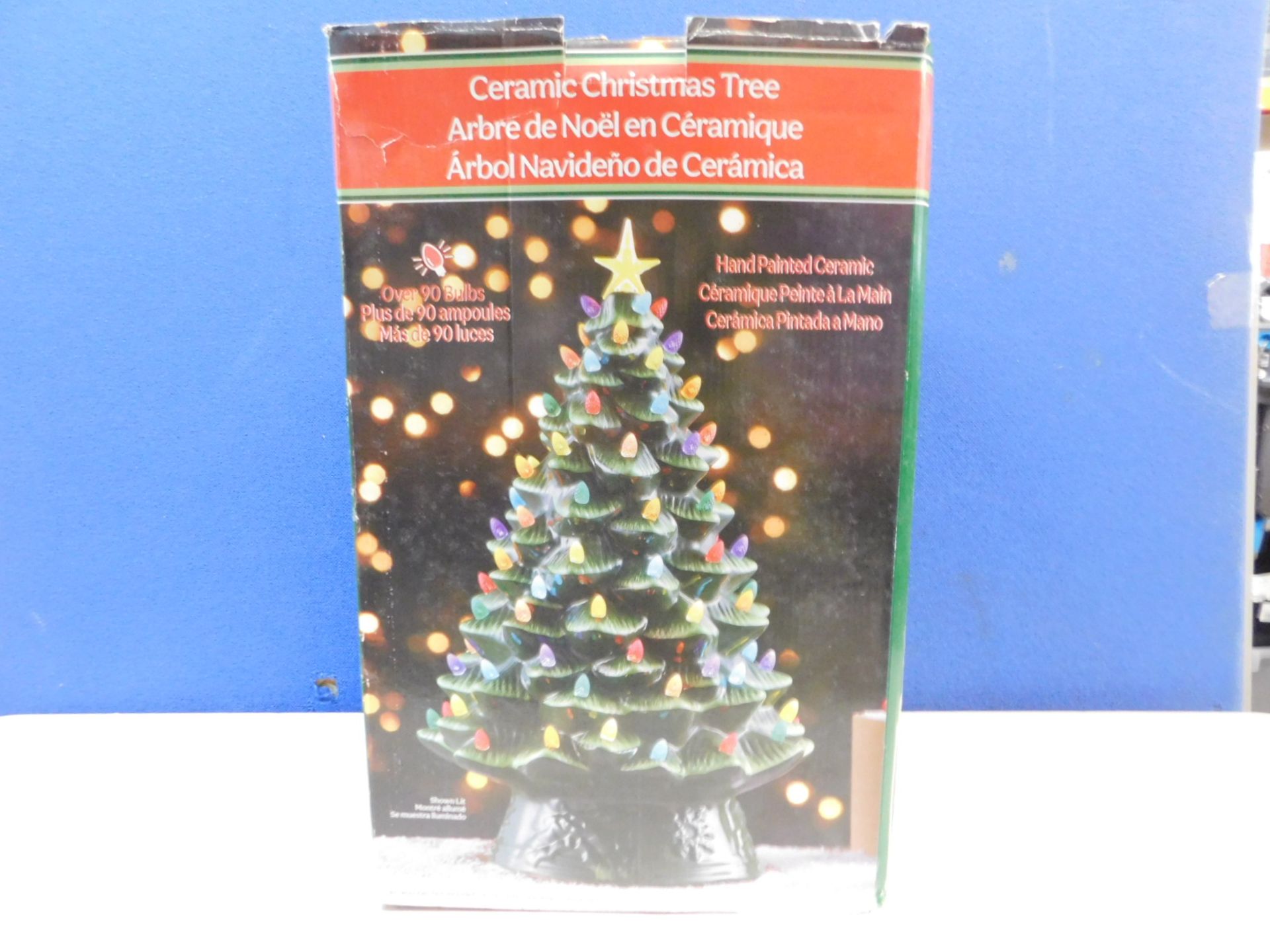 1 BOXED CERAMIC CHRISTMAS TREE ORNAMENT RRP Â£69