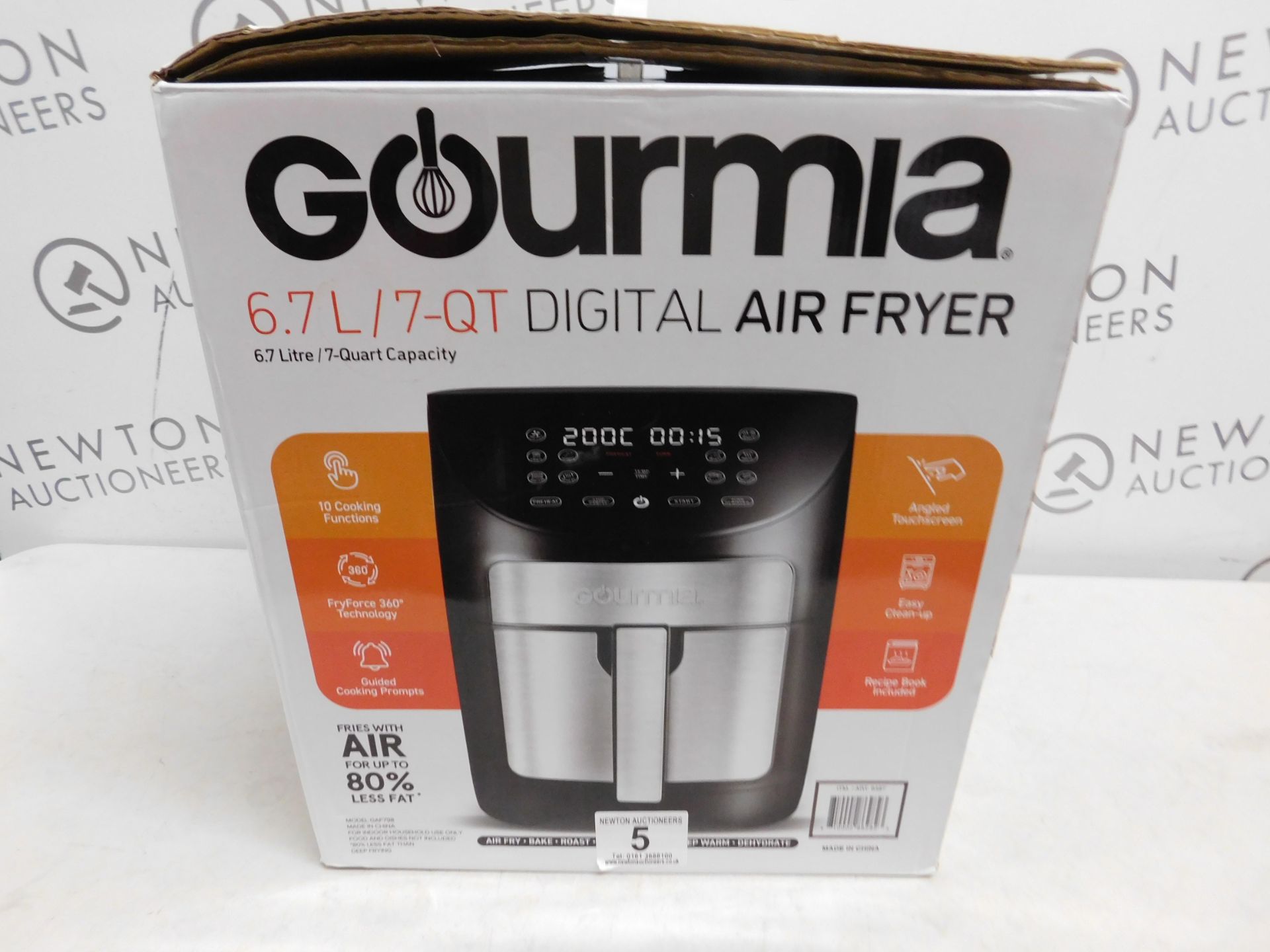 1 BOXED GOURMIA 6.7L DIGITAL AIR FRYER RRP Â£89.99