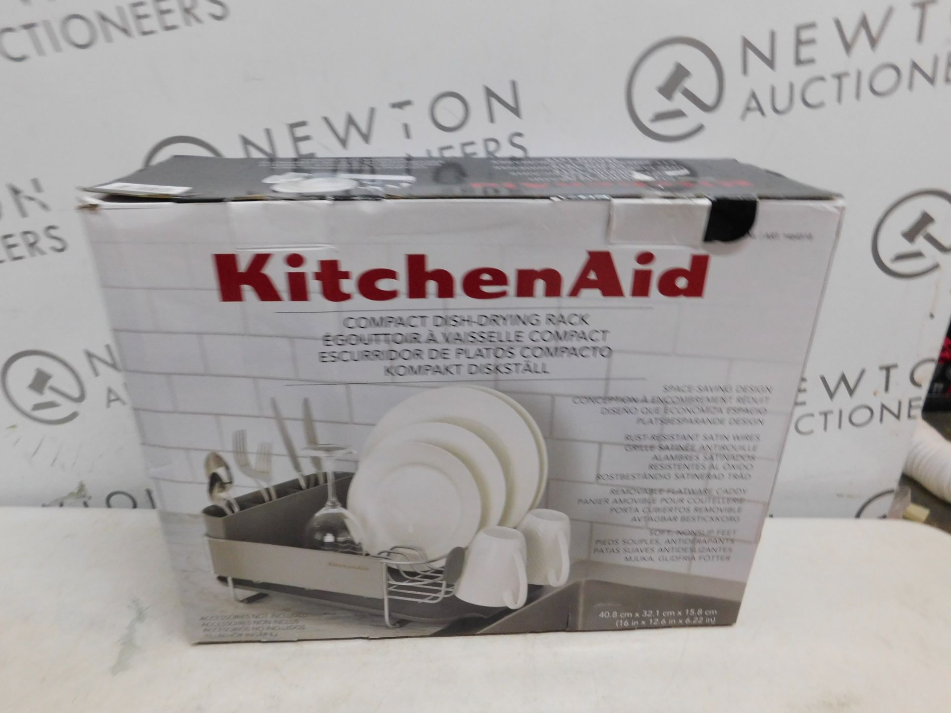1 BOXED KITCHENAID COMPACT DISHRACK WITH STAINLESS STEEL PANEL RRP Â£39
