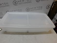 1 STORAGE 35L PLASTIC BOX WITH LID RRP Â£12.99 ( CRACKED)
