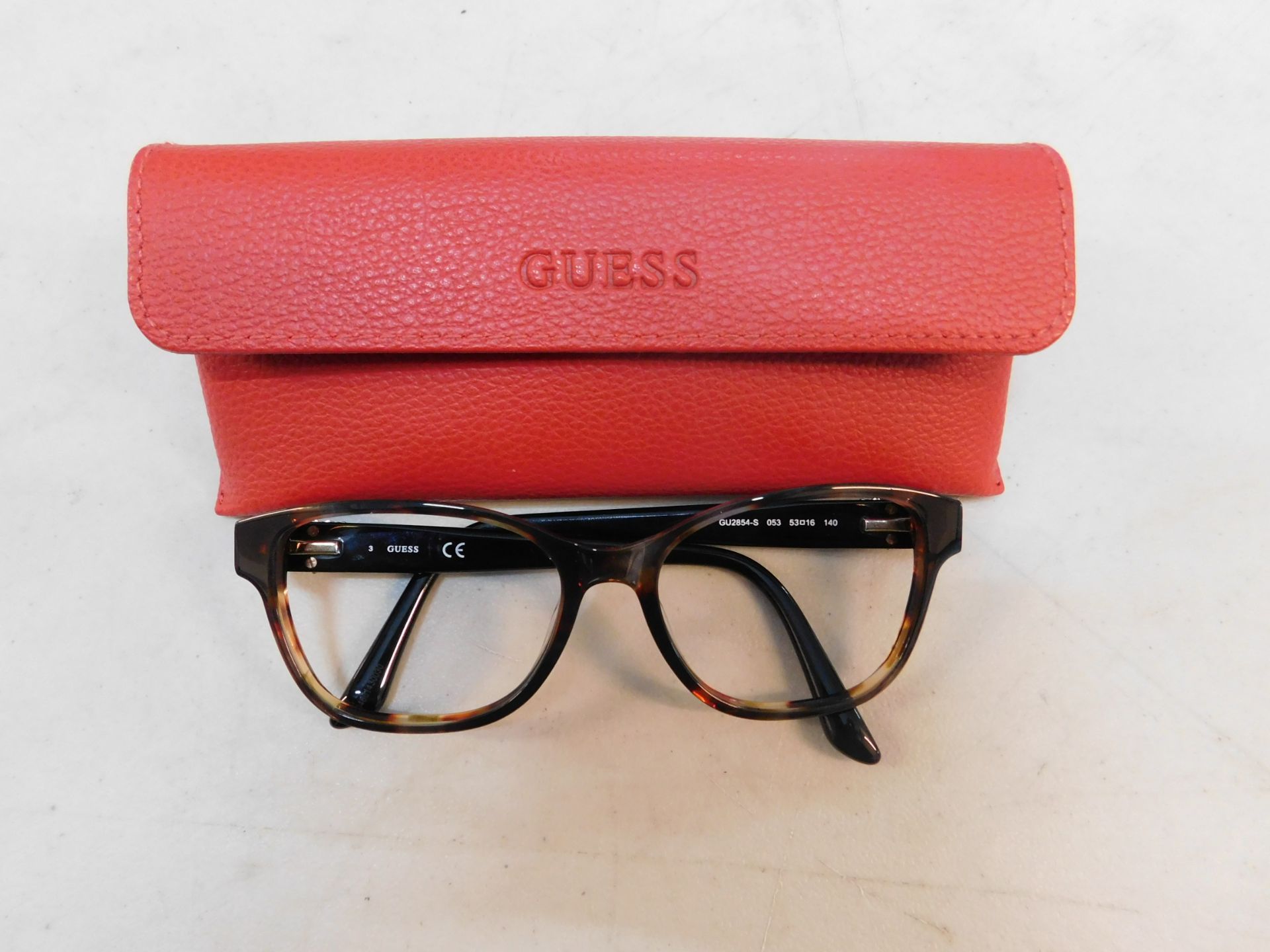 1 PAIR OF GUESS GLASSES WITH CASE RRP Â£89.99