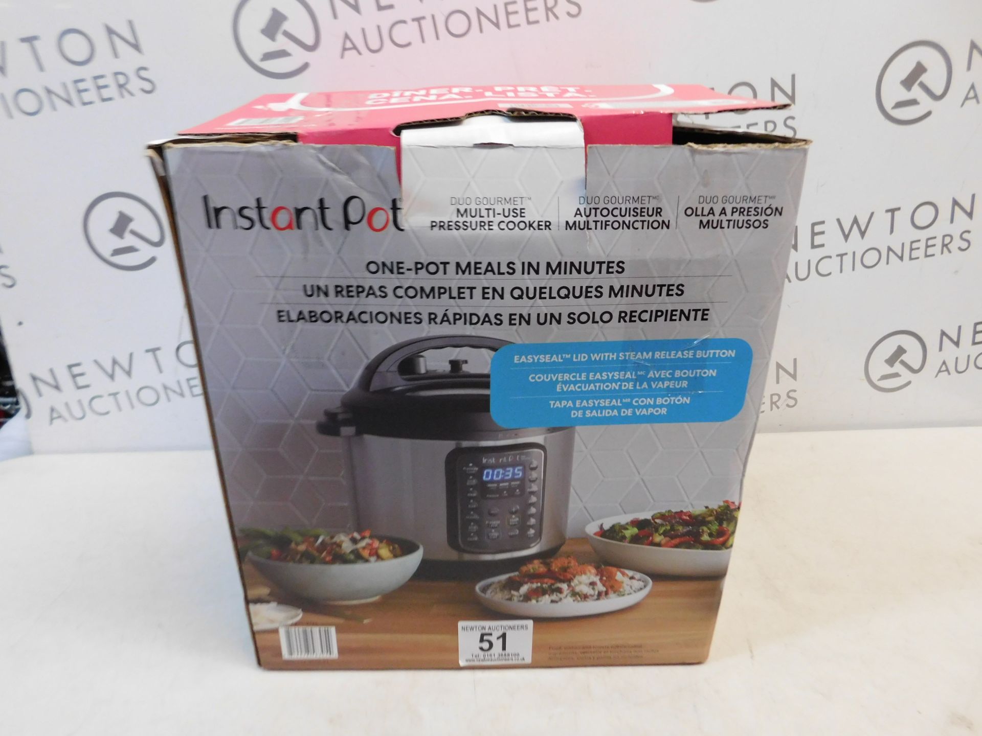 1 BOXED INSTANT POT DUO SV 9 IN 1 ELECTRIC PRESSURE COOKER 5.7L RRP Â£115