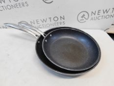 1 SET OF 2 GRANITESTONE DIAMOND PRO NON STICK FRY PANS RRP Â£79.99