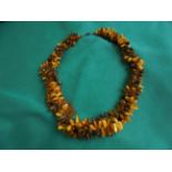 Chunky amber necklace