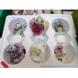 2 trays of coloured petal ornaments