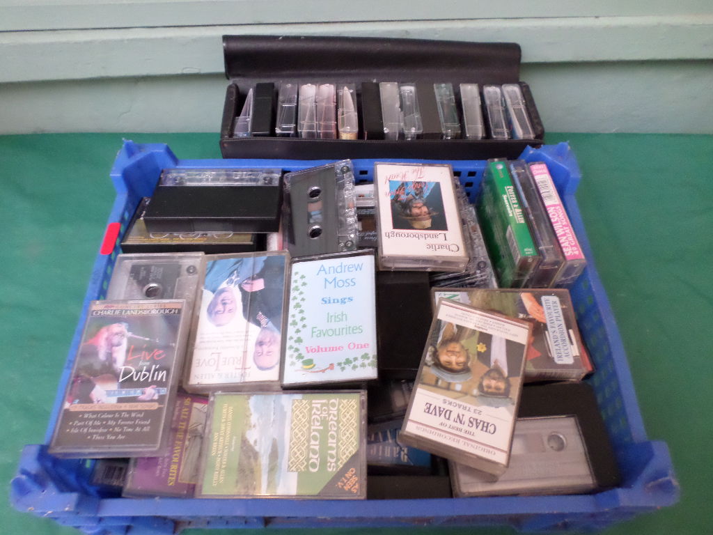 Large sel. of tapes and cd's