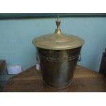 Brass lidded coal hob