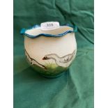 RARE WEMYSS WARE CHESHAM FERN POT (8cm tall), c. 1900 - WEMYSS IMPRESSED TO THE BASE