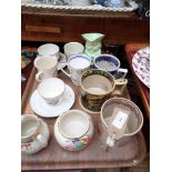 Victorian field sports ale mug and 2 others together with Royal Family Memorabilia ware and a