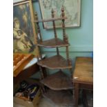 5 tier mahogany what not (54" tall)