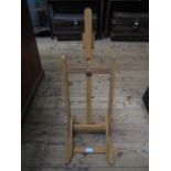 Pine adjustable artists easel