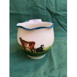 RARE WEMYSS WARE CHESHAM FERN POT (8cm tall), c. 1900 - WEMYSS IMPRESSED TO THE BASE