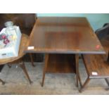 Occasional table in mixed woods with undershelf