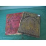 2 early 20th century scrap albums