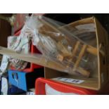 Assorted craft frames easel etc.