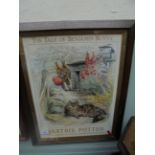 Early Beatrix Potter framed print 'The Tale of Benjamin Bunny'