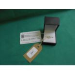 Paraiba tourmaline and diamond gold ring with certificate of authenticity (size T)