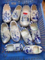 Further selection of Delft large/medium sized clogs (10)