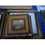 2 Victorian framed sporting dog prints,